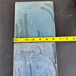 Blue Heron Ceramic Tiles signed